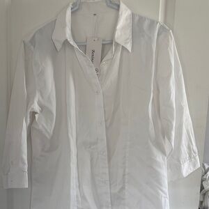Elegant White Dress Shirt for Men